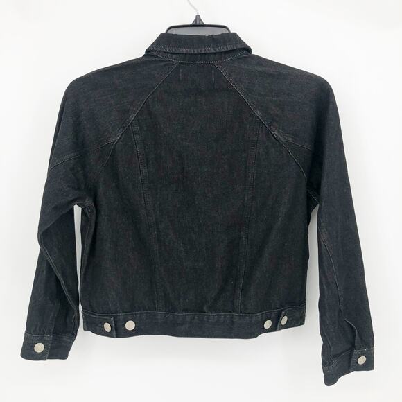 MADEWELL Womens Oversized Jean Jacket XS Black Lunar 100% Cotton M4230 NWOT - Picture 5 of 9